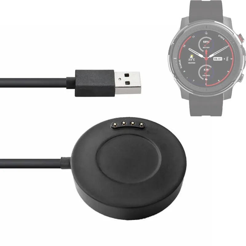 

USB Dock Charger Adapter Base Charging Cable Cradle Cord for Xiaomi Huami Amazfit Stratos 3 Sport Smart Watch Stratos3 A1928