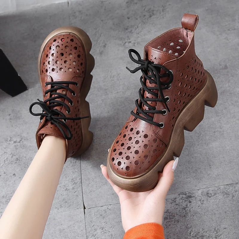 Женские ботинки ботильоны на шнуровке Сезон лето Модель 2020 года Женская обувь