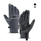 Водонепроницаемые велосипедные перчатки, зимние теплые перчатки для спорта, сенсорные перчатки для активного отдыха с пальцами, горизонтальные велосипедные перчатки, аксессуары