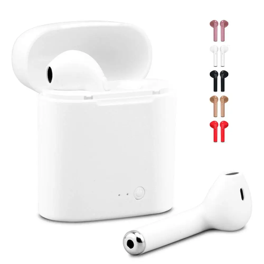 TWS Bluetooth наушники i7S беспроводные стерео свободные руки вкладыши для телефонных