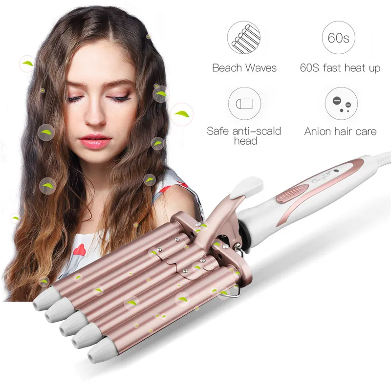 

CkeyiN Professional Hair Curling Iron Ceramic 5 Barrels Crimper Curler Irons Electric Hair Wave Waver Styling Tools Hair Styler