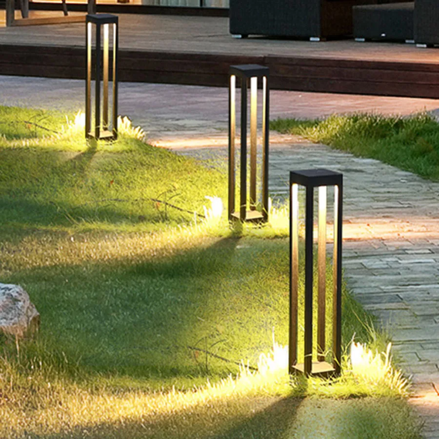 

20CM 40CM 60CM Outdoor Led Landscape Lawn Lamp Waterproof Garden Patio Column Light Villa Coutyard Pathway Lighting Fixtures