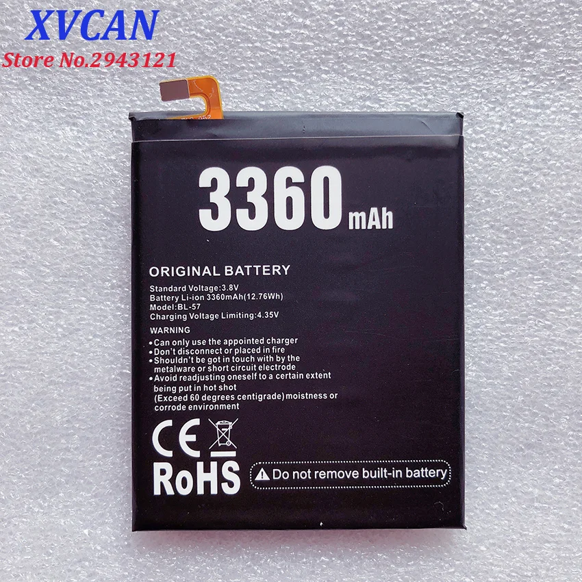 

100% New Bl-57 Battery For Doogee Shoot 2 Shoot2 Replacement 3360mAh Smart Phone Parts Bateria Batterie Baterij In Stock