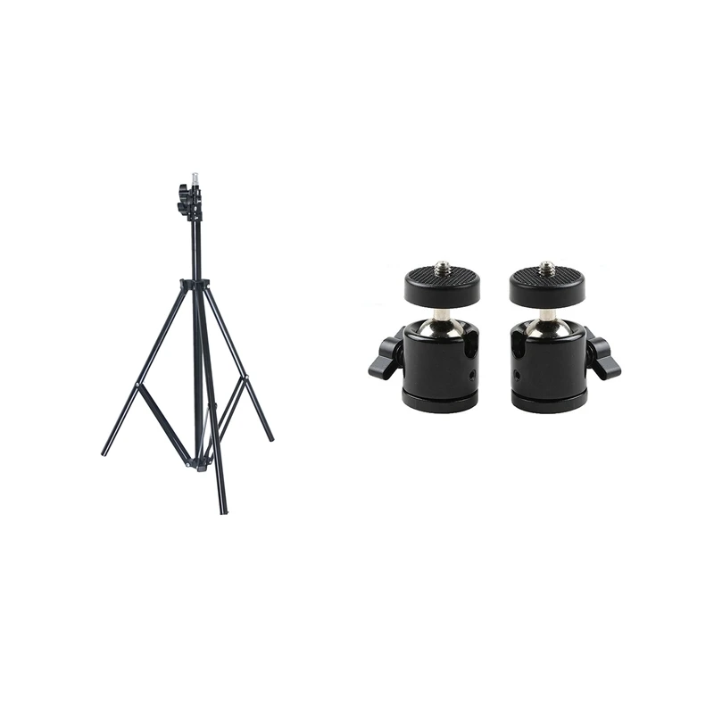 

1 шт. 200 см 6.5Ft светильник подставкой и кармашком из 2 предметов 1/4 дюймов Мини шаровая Головка для штатива-трипода из кронштейн держатель