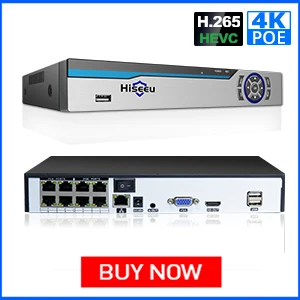 Hiseeu Bullet 4K POE IP камера 8MP слот для sd-карты Водонепроницаемый Аудио видео наблюдения безопасности CCTV камера ONVIF H.265 sony сенсор