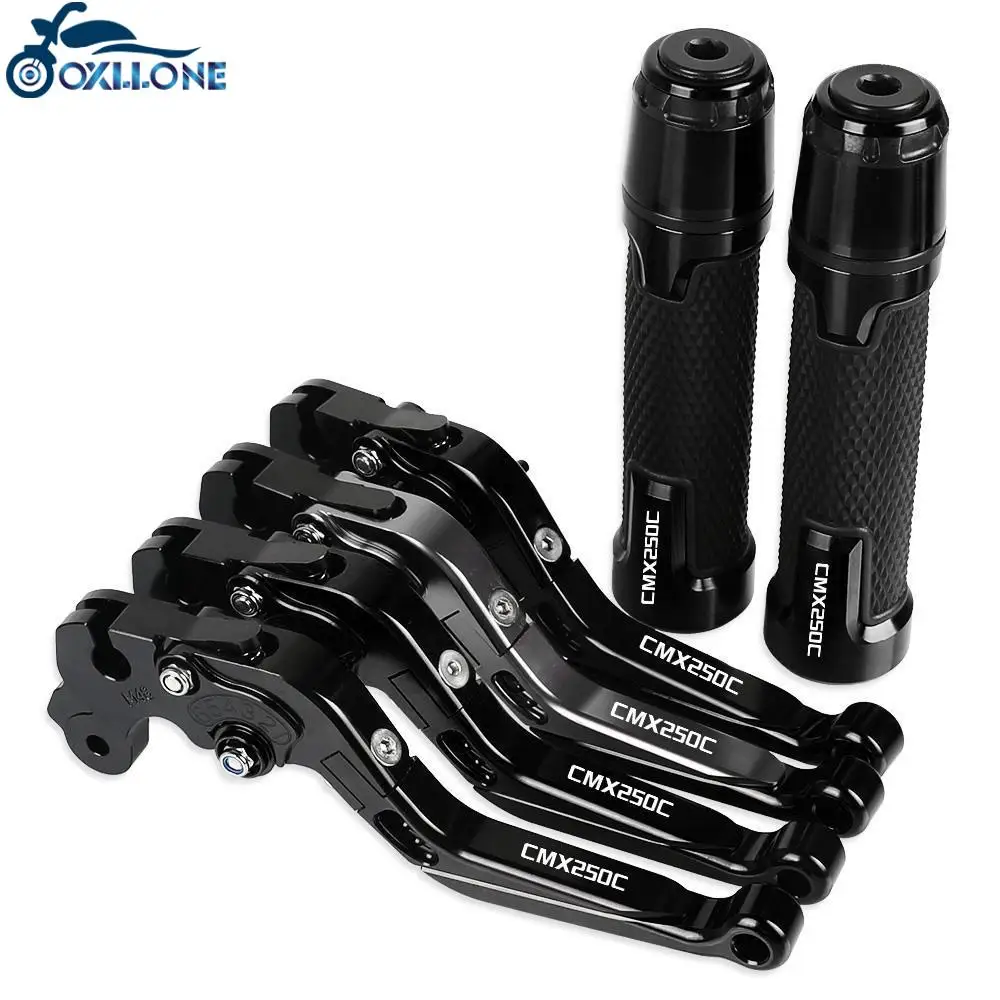 

FOR REBEL CMX250C 1987 Motorcycle CNC Brake Clutch Levers Handlebar knobs Handle Hand Grip Ends FOR HONDA REBEL CMX250C 1987