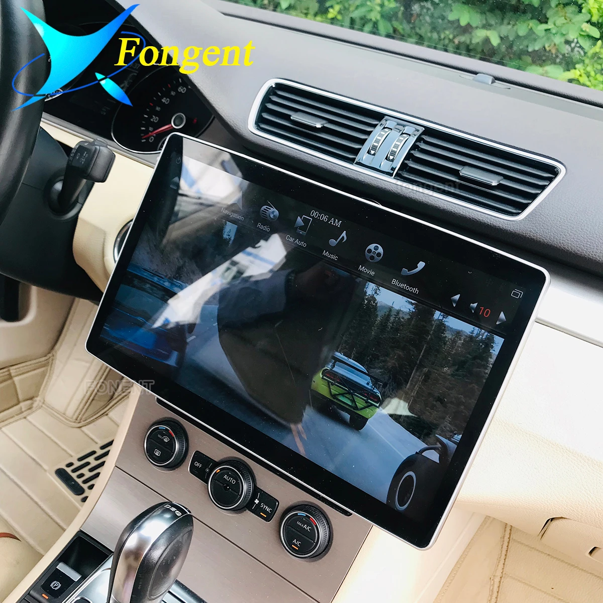12,8 дюймовый ips экран 180 ° вращающийся 1280*720 PX6 Android 8,1 автомобильный dvd-плеер gps карта RDS радио 2 Din для универсального 4 Гб+ 32 ГБ