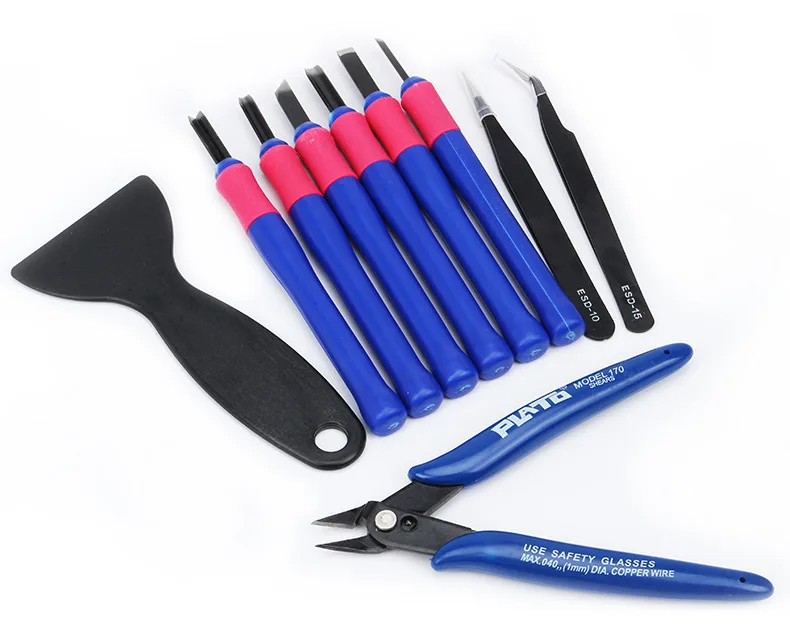 Set For 3d Printed Model Deburring Clean-up 3d Printer Parts