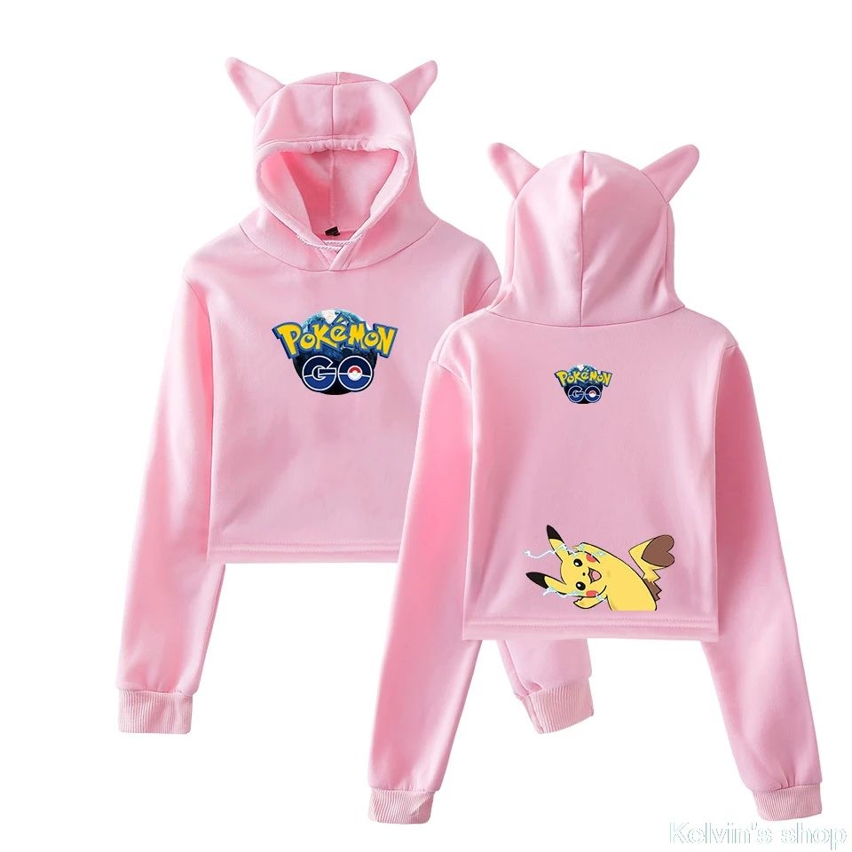 Одежда с покемонами аниме хип хоп Moletom женские забавные толстовки принтом