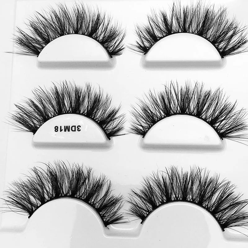 3 пары норковые ресницы для макияжа глаз наращивание ресниц натуральные густые