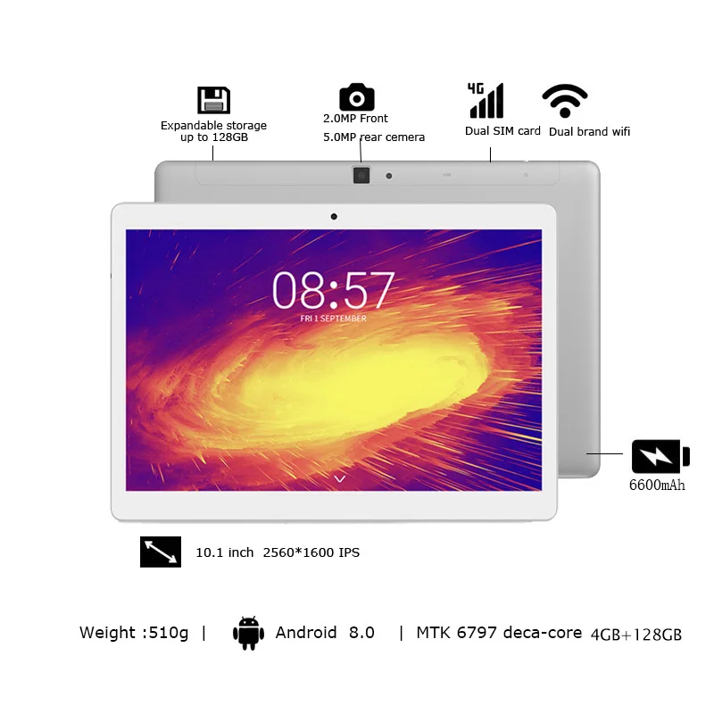 ALLDOCUBE M5X Pro планшет с 10 1 дюймовым дисплеем ядерным процессором ОЗУ 4 Гб ПЗУ 128 ГБ