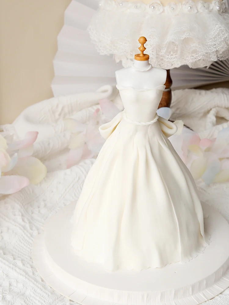 Украшение для торта модель свадебного платья фигурки забавные красивые топперы