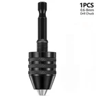 0,6-8 мм Диапазон зажима БЕСКЛЮЧЕВОЙ патрон для дрели Отвертка ударный Драйвер адаптер для шестигранного сверла переходник для быстрой замены переходник