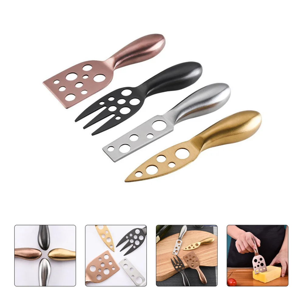 

4 Pcs Creative Cheese Cutters Stainless Steel Pizza Cutter Baking Tools