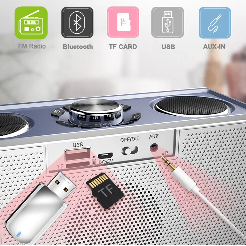 Волшебное зеркало Bluetooth динамик Портативный беспроводной 25 Вт Высокое качество