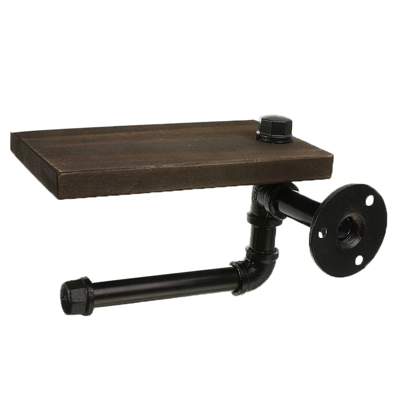 Полки для ванной комнаты промышленный держатель туалетной бумаги в стиле ретро