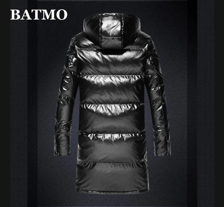 BATMO Новое поступление Зима Высокое качество 90% белый утиный пух куртки с капюшоном для мужчин, водонепроницаемые пуховики с капюшоном для мужчин, 61909