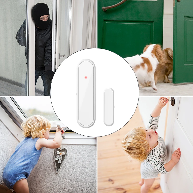 

Z-wave Smart Home Door/Window Contact Sensor Smart Home Automation Sensor With LED Light Display OFF Delay Sensor Detector Alarm