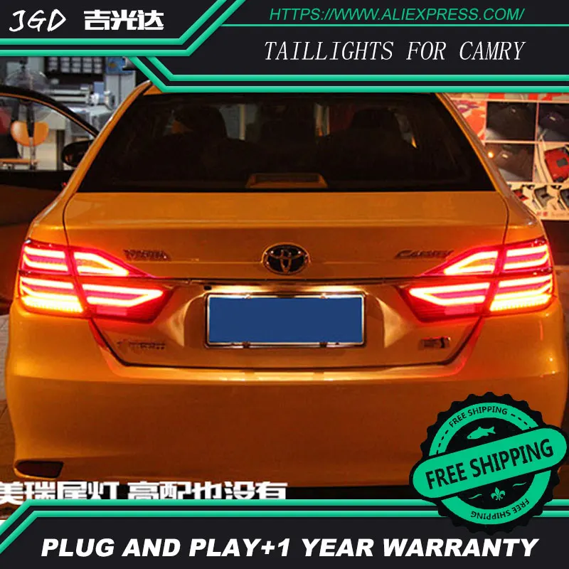Стайлинг автомобиля задний фонарь для Toyota Camry 2015 светодиодный крышка багажника