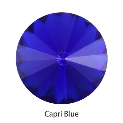 Capri Blue 30 шт. Rivoli хрустальные стразы аппликация декоративные камни для рукоделия клей Рождественская одежда Бисер для одежды украшения ювелирных изделий - Цвет: Capri Blue