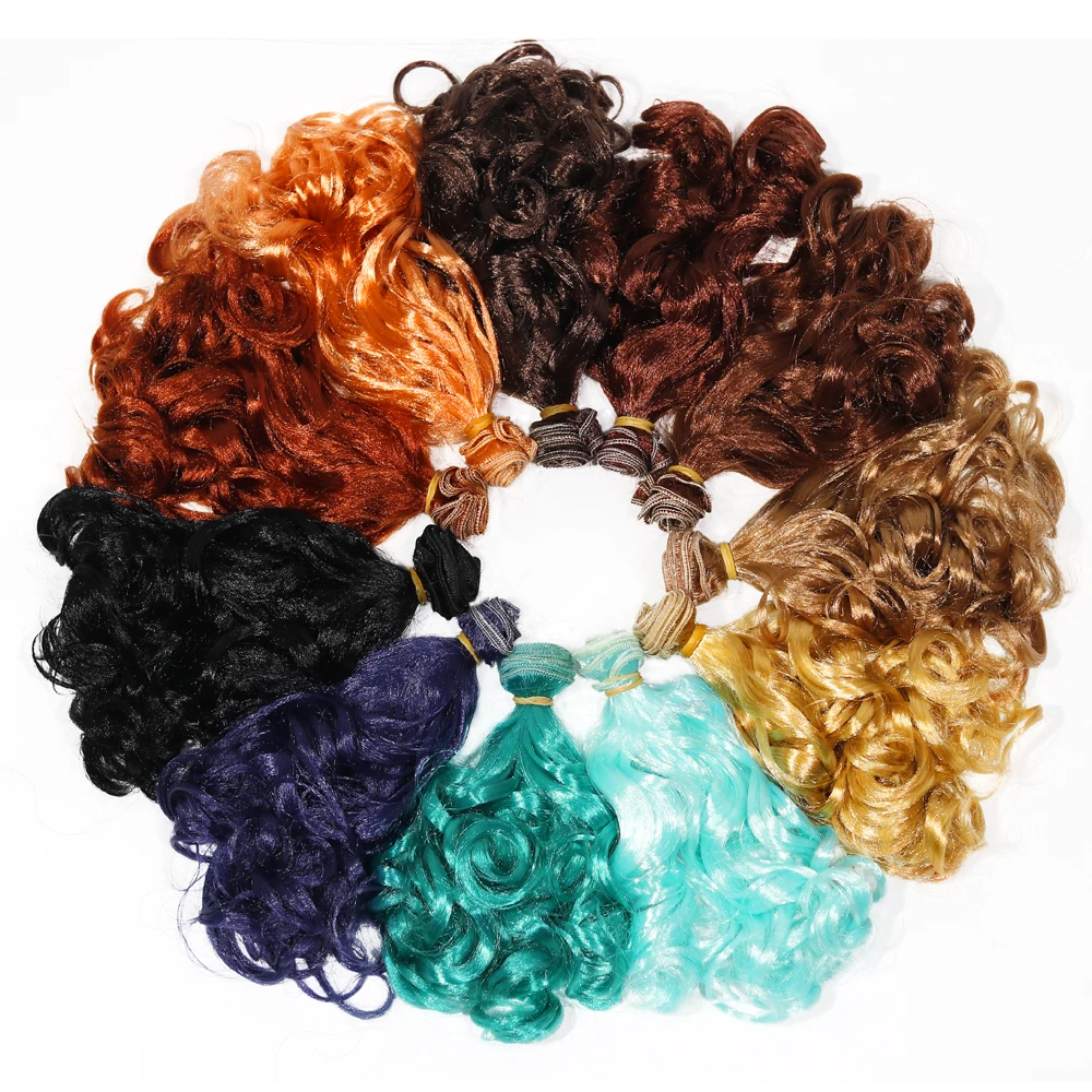 Msiredoll имитация мохерового волокна 15 см Кудрявые Парики Для 1/3 BJD/SD куклы Uncle Blyth