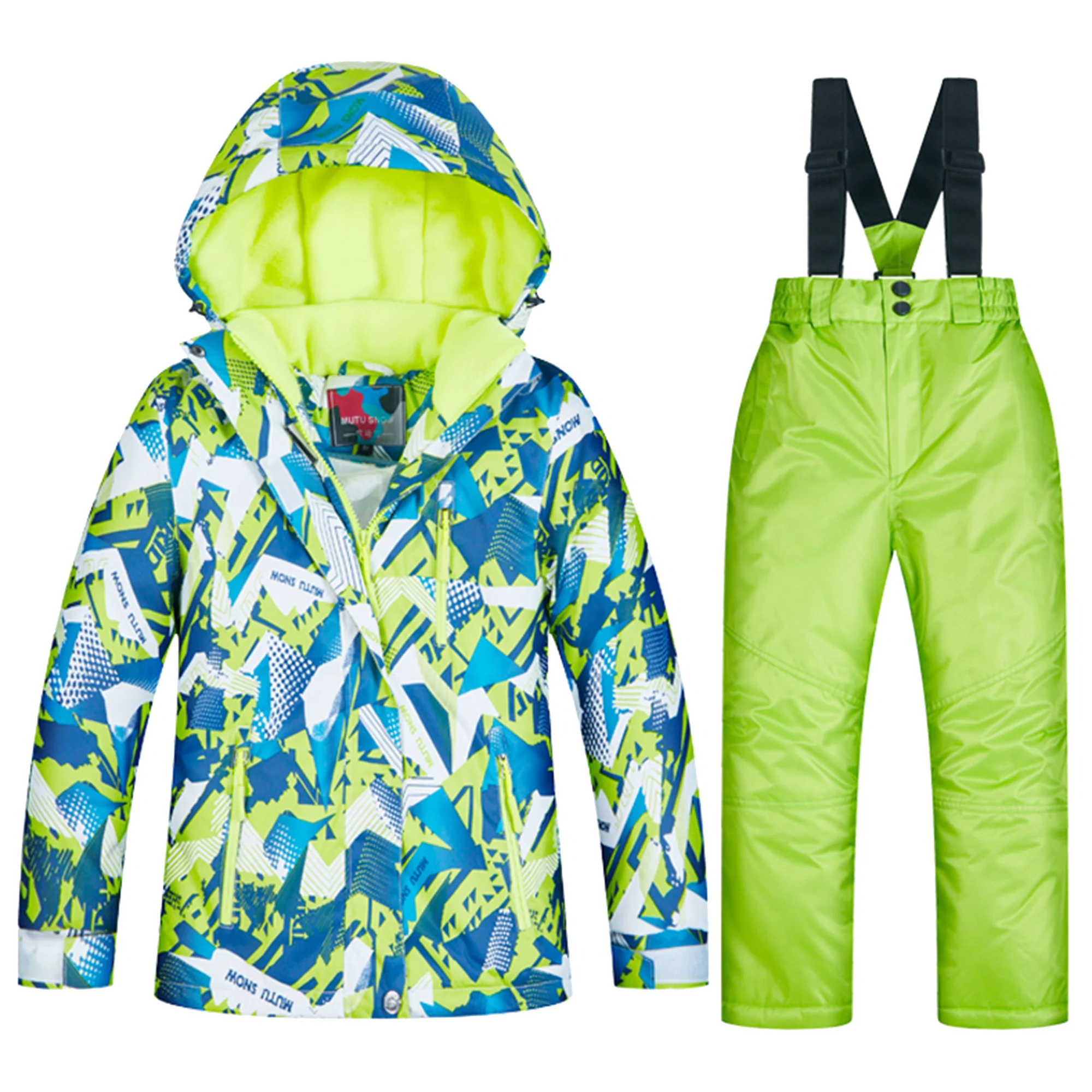 

Boys Ski Suit Winter Skiing Snowboarding Jacket Pants Children Windproof Waterproof Warm Snow Clothing Set Outdoor Sports