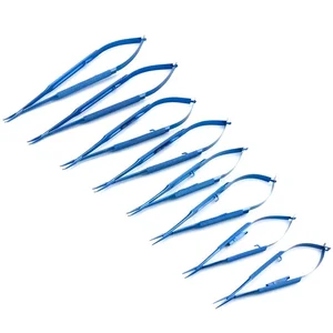 Игольчатый держатель Barraquer из титанового сплава без замкас изогнутым офтальмологическим хирургическим инструментом