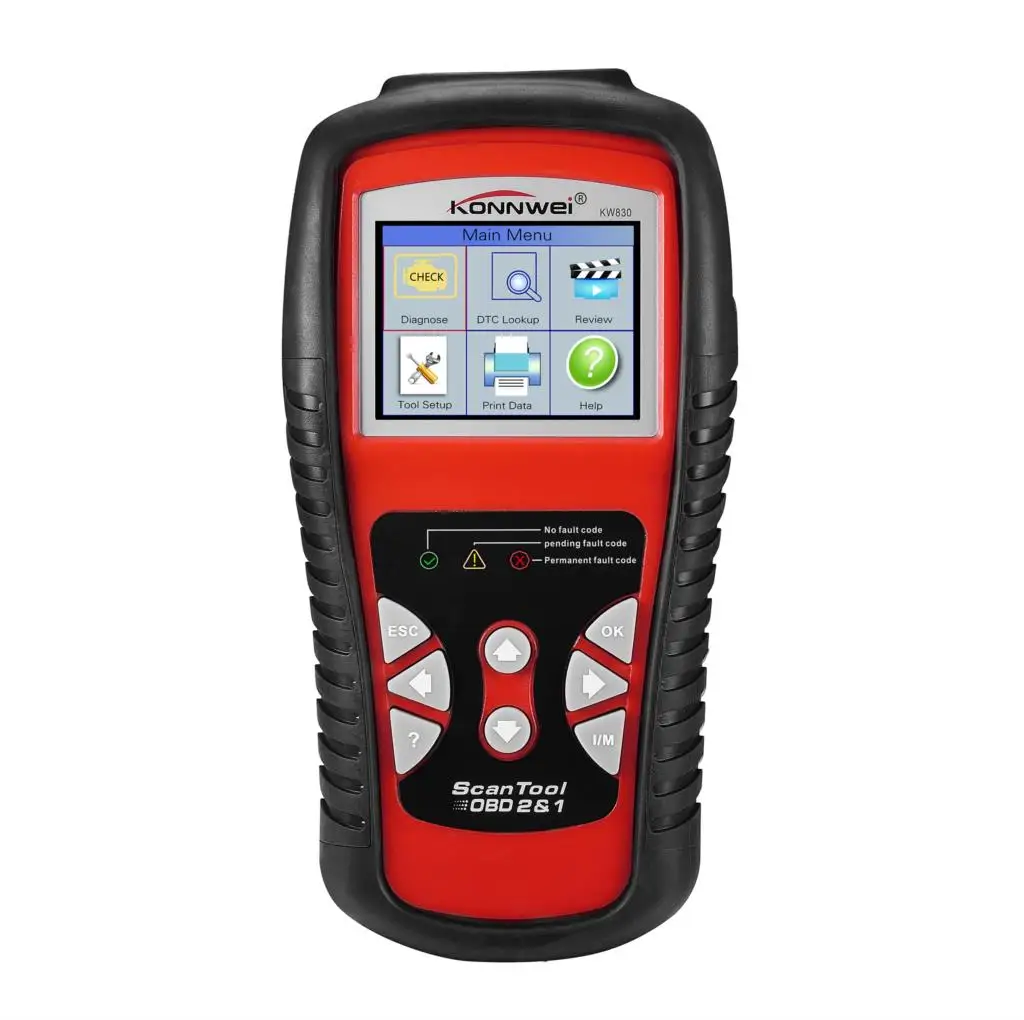 Сканер KW830 автомобильный считыватель кодов OBD2 диагностическая работа для Renault