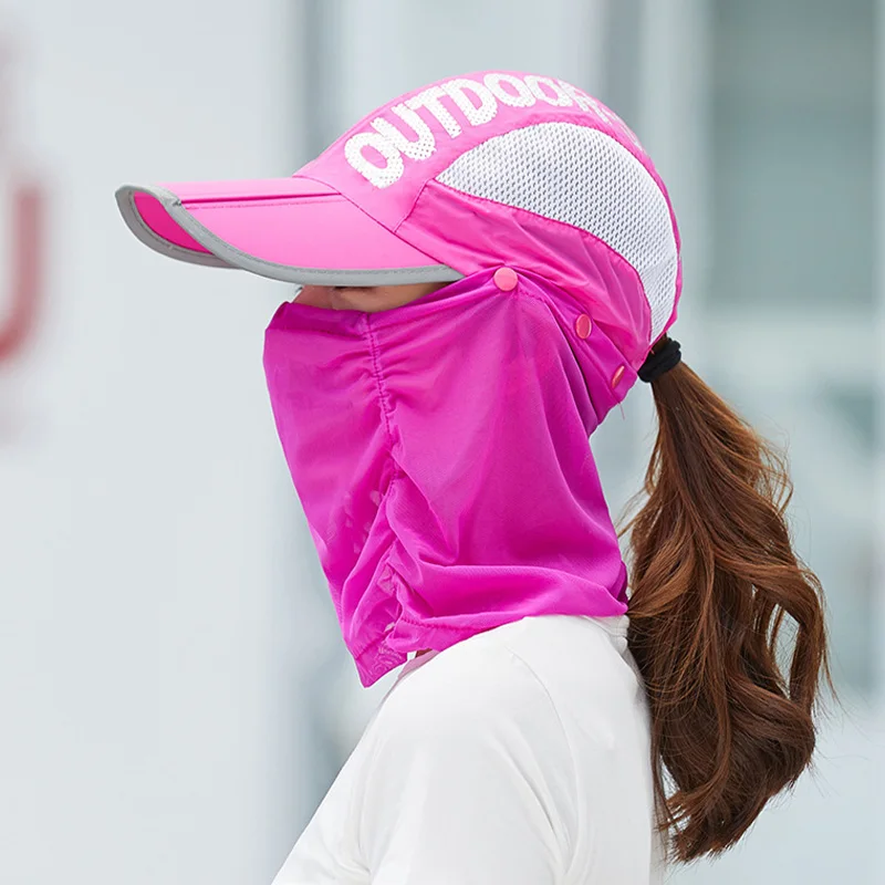 Кепка с защитой от УФ-лучей и козырьком для лица |