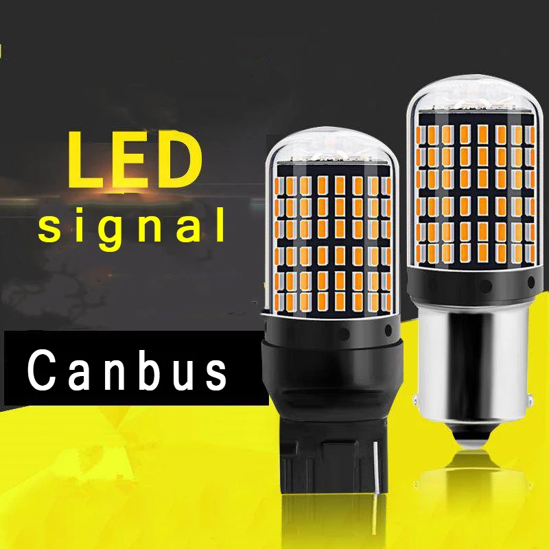 Дорк светодиодный светильник p21w py21w s w5w 144smd с can bus автомобильный лампы 1156 BA15S BAU15S T20