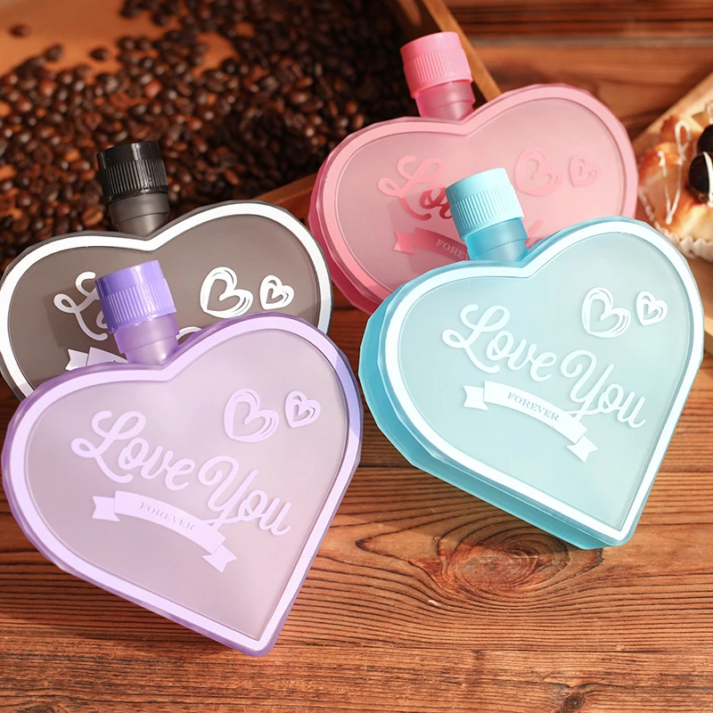 Модная спортивная однотонная пластиковая бутылка с буквенным принтом в виде