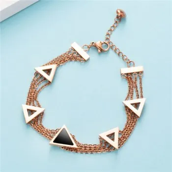 

2021 Multilayer Bracelet Wild Bracelet Trend Bracelet Triangle Pendant Bracelet Geometric Bracelet Multilayer Bracelet B1015