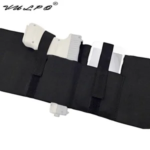 Тактическая Регулируемая охотничья кобура VULPO, эластичная повязка на живот, кобура для скрытого ношения с карманным поясным ремнем для охоты