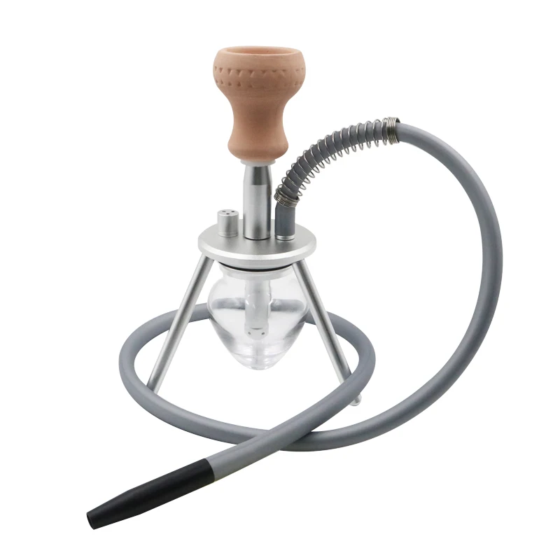 

Портативный кальян, набор для кальяна с искусственной керамической чашей из алюминиевого сплава, для путешествий