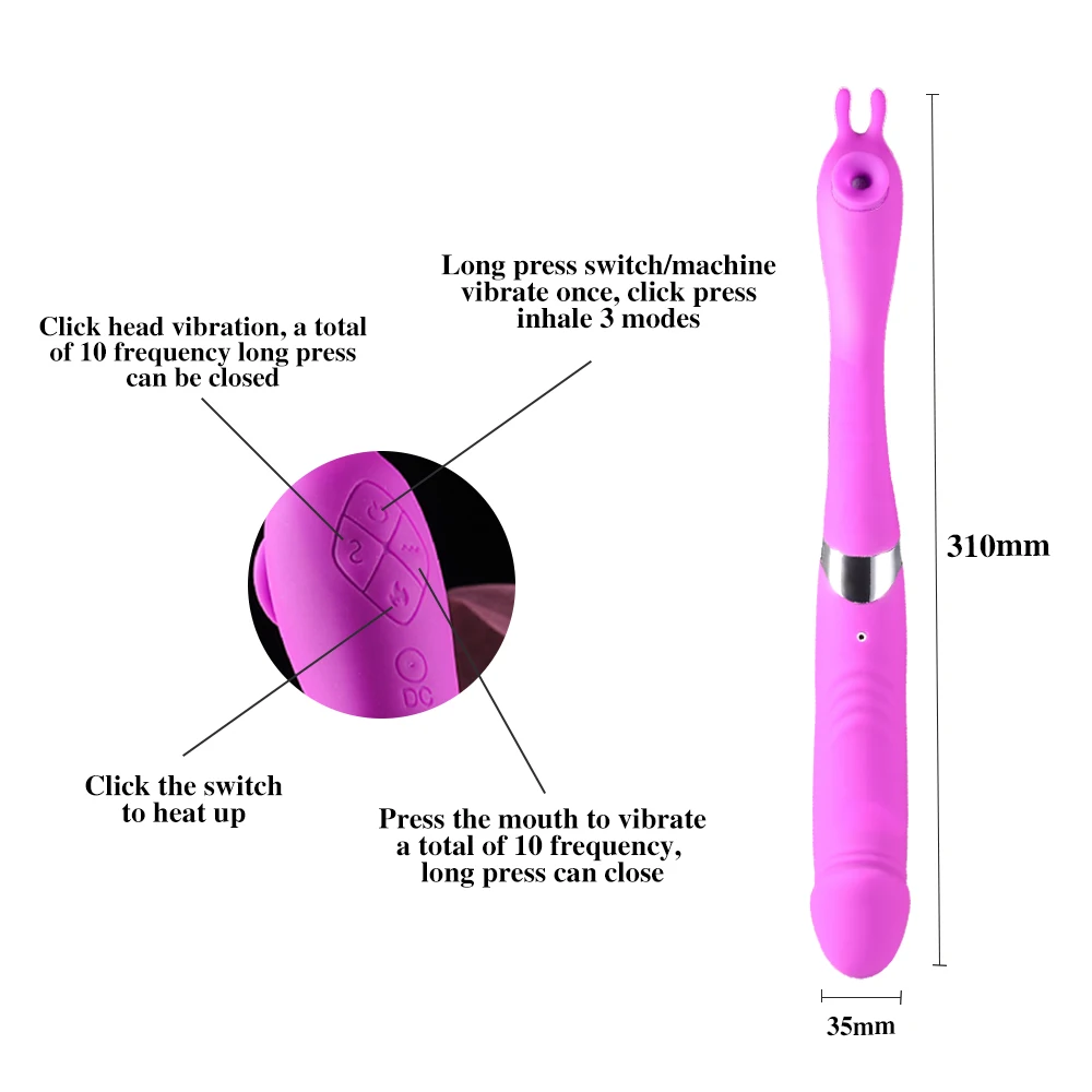 Фаллоимитатор вибратор для сосания клитора секс игрушки взрослых мощное