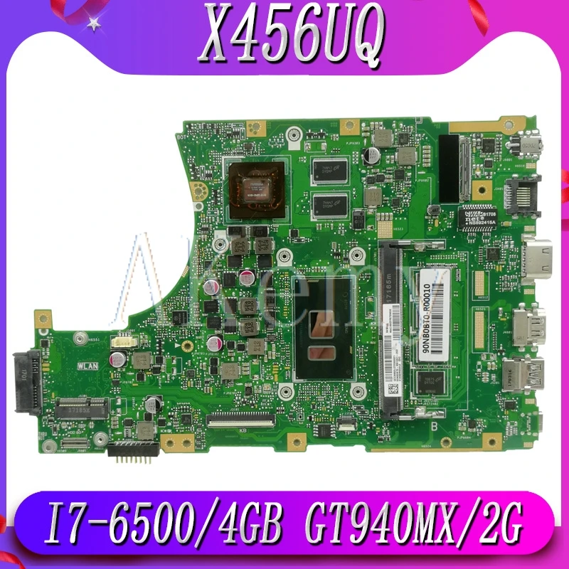 Akemy X456UQ материнская плата для ноутбука Asus X456U X456UB X456UQK X456UV 4GB RAM I7 6500U GT940M