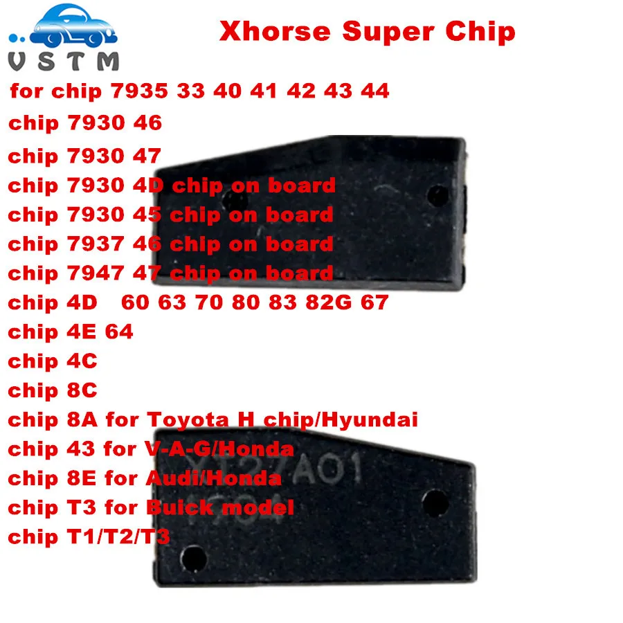 10-100 шт. транспондер Xhorse VVDI Super Chip для ID46/4D/4C/8C/8A/T3/для Toyo-ta H chip VVDI2 Key Tool/Mini Tool |