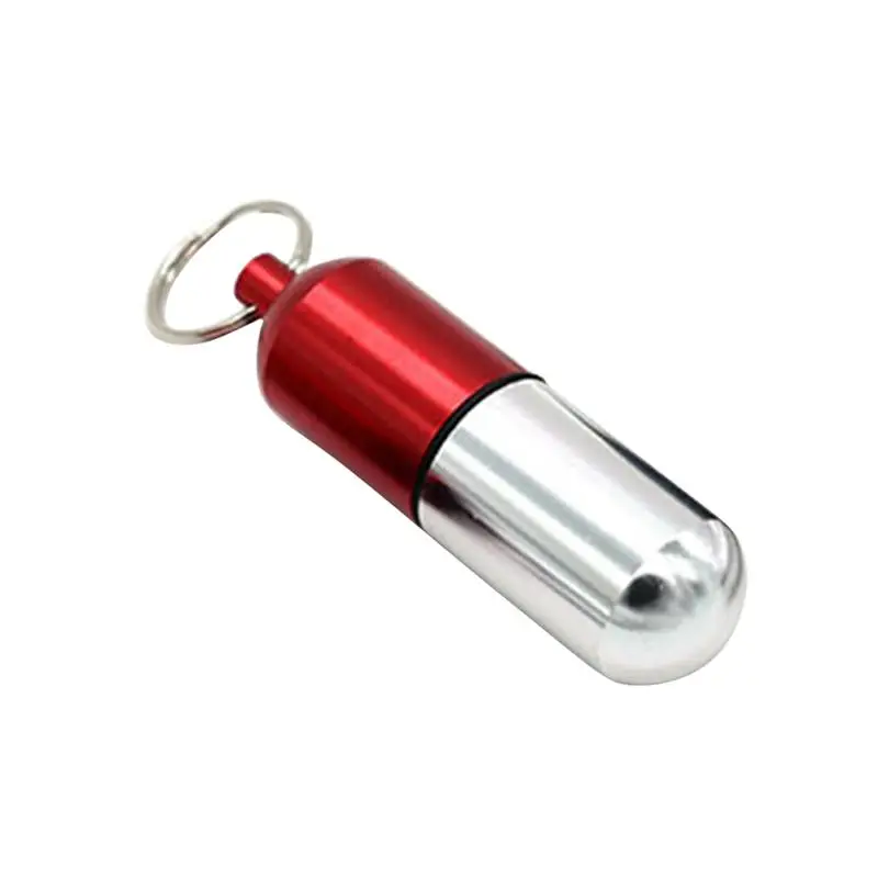 1 шт. мини портативный легкий дорожный водонепроницаемый брелок из алюминиевого