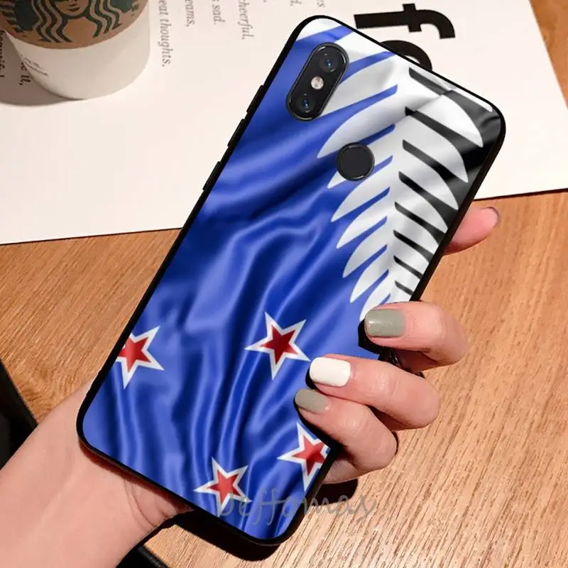 

New Zealand Flag NZ Phone Case For Xiaomi Redmi note 7 8 9 t max3 s 10 pro lite coque shell cover funda