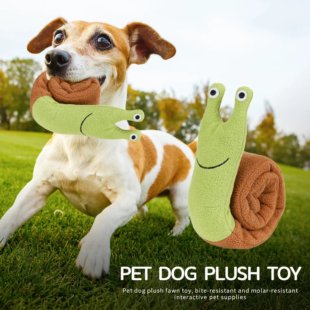 Медленно Еда обучение Улитка флис мягкий Pet интерактивные звук пазл игрушка для