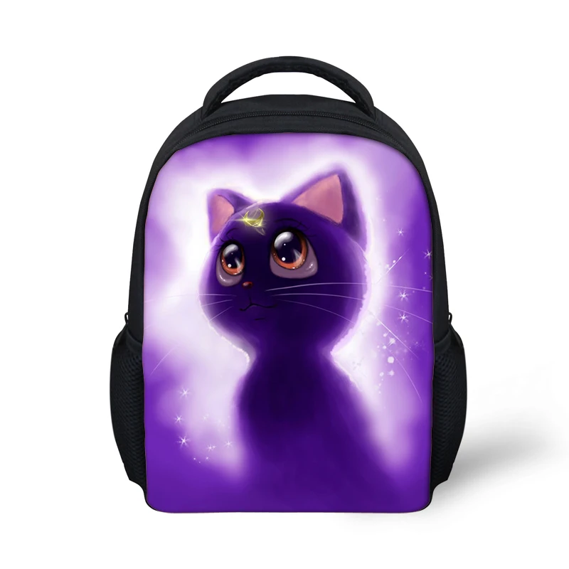 Школьный рюкзак ELVISWORDS для девочек и мальчиков, с принтом в виде кота