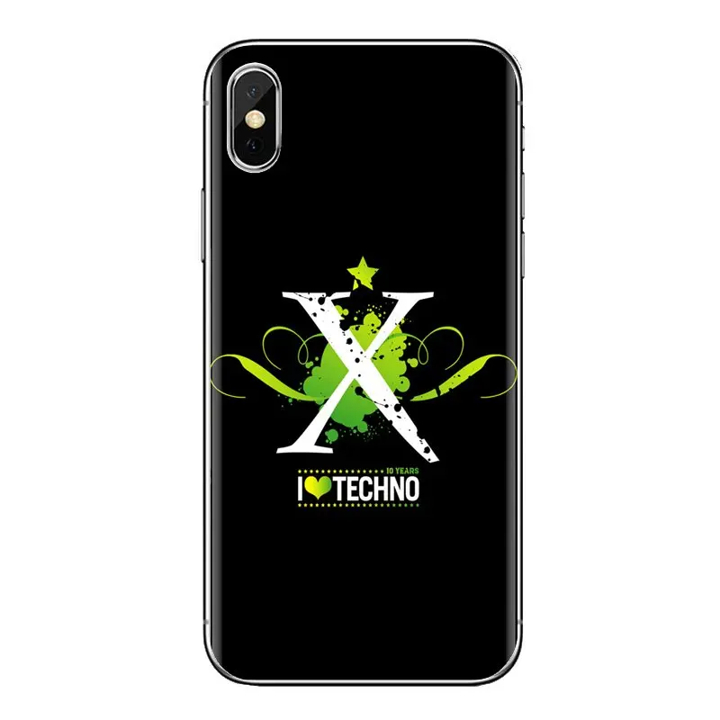 С надписью I Love техническая технология музыка мягкий чехол для телефона из ТПУ с