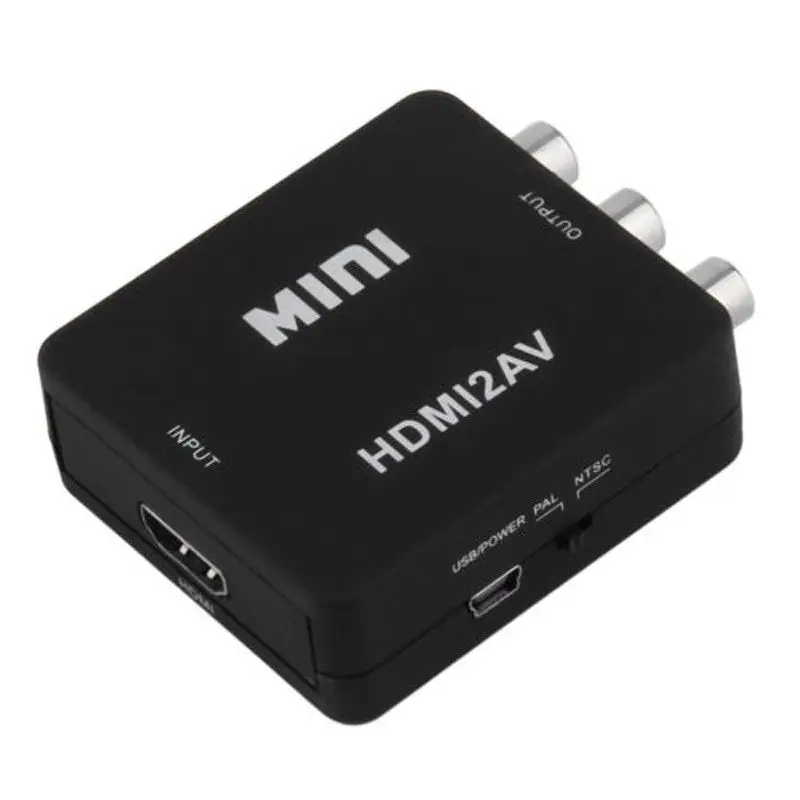 Горячий мини 1080P HDMI композитный к RCA o Видео AV CVBS конвертер адаптер для HDTV |