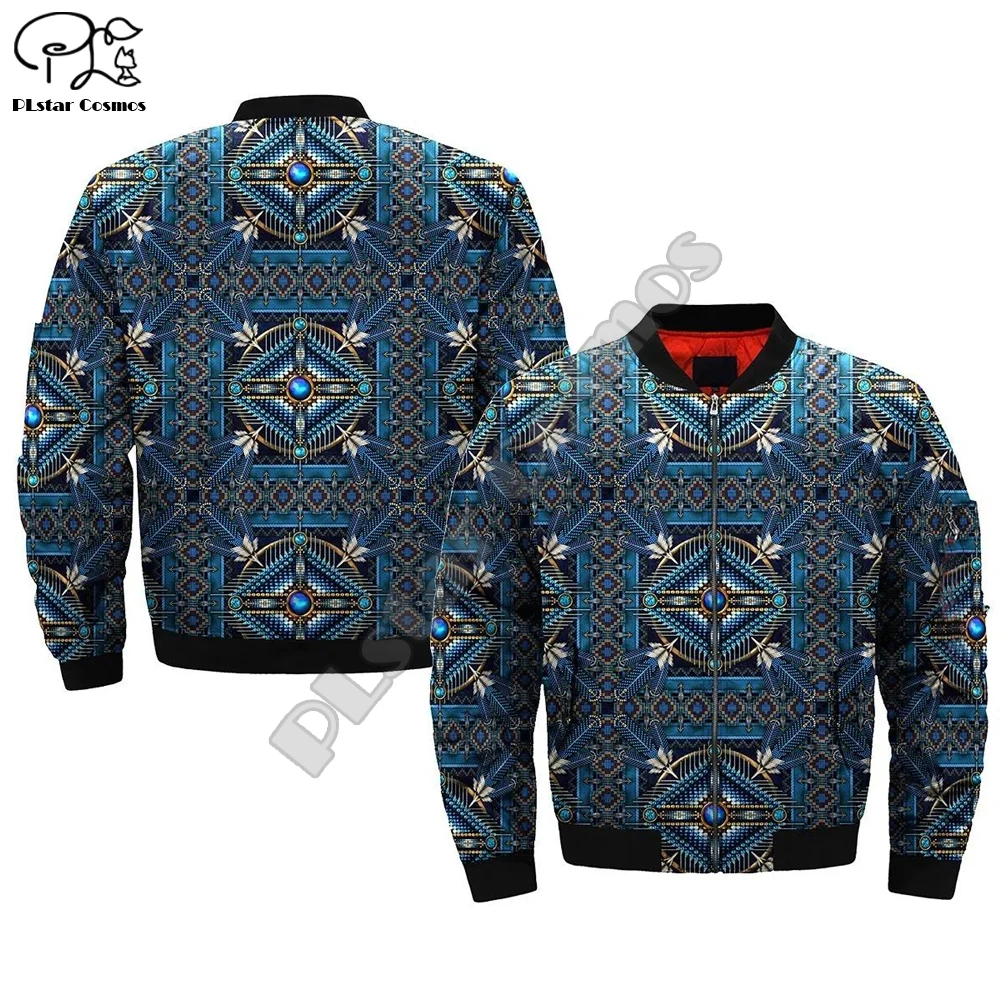 

Native Indian 3D bomber jackets Hoodies Men Winter Thick zipper Jacket motorcycle jacket Pullover Unisex Nordic Army Military 01