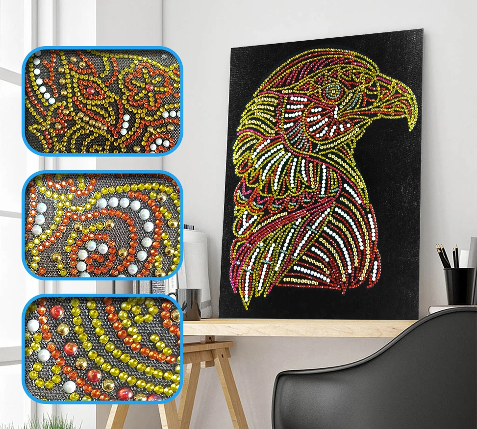 

Алмазная вышивка для детской комнаты, с изображением орла, 5D