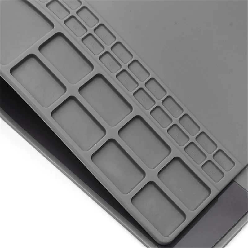 

405x305mm Magnetic Heat Resistant Soldering Mat Silicone Heat Gun BGA Soldering Station Insulation Pad Repair Tools Desk Mat