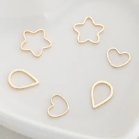 copper plated genuine gold love water drop star pendant color preserving gold necklace pendant pendant material