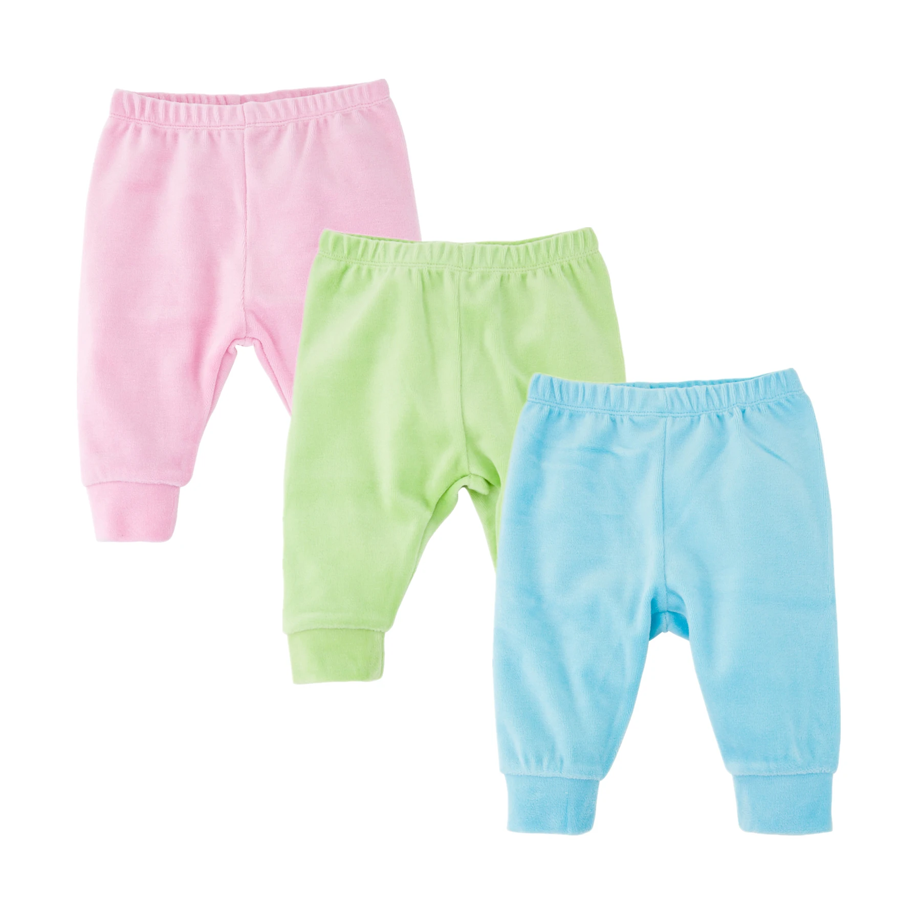 

2022 Warm Newborn Boys Girls Baby Pants Velvet Soft Unisex Infant Baby Stripe Trouser Mid Elastic Waist 0-12M Solid Baby Legging