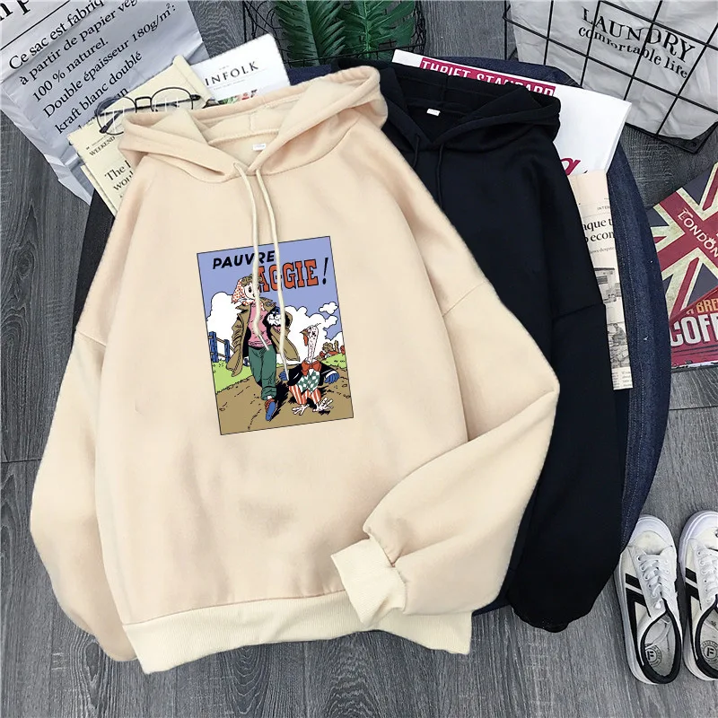 Женские толстовки большого размера для отдыха с буквенным принтом длинным