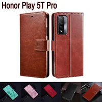 funda cover for honor play 5t pro case phone protective shell book for honor play5t pro chl al00 wallet leather flip hoesje case